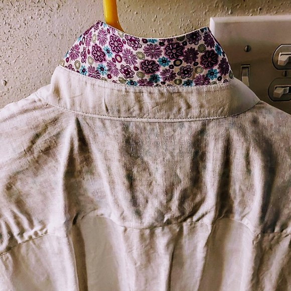 LANZINO STITCHED Button Down  SHIRT - Picture 5 of 7